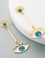 Fashion Golden Stainless Steel Tassel Earrings