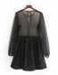 Fashion Black Tulle See-through Mesh Dress