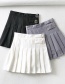 Fashion Gray Pleated Skirt
