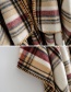 Fashion Camouflage Pattern Faux Cashmere Striped Check Shawl