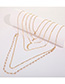 Fashion Golden Multi-layer Necklace With Diamonds: Pearls And Stars