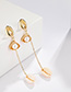 Fashion Golden Love Cross Pearl Earrings