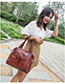 Fashion Brown Zipped Panel Shoulder Bag