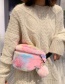 Fashion Pink Plush Pegasus Diagonal Shoulder Bag