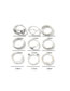 Fashion Silver Constellation Ring Set