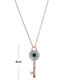 Fashion Rose Gold Eye Key Diamond Necklace