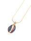 Fashion Color Diamond Serrated Shell Necklace