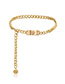 Fashion Golden 0556 Portrait Lion Head Waist Chain