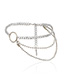 Fashion White K0551 Multi-layer Beaded Waist Chain