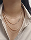 Fashion White K2636 Geometric Snake Bone Necklace