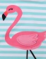 Fashion Red Flamingo Print One-piece Swimsuit