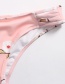 Fashion Pink Printed Back Split Bikini