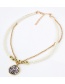 Fashion Golden Alloy Letter Word Necklace