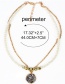Fashion Golden Alloy Letter Word Necklace