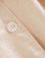 Fashion Cream Color Belt Stitching Trench Coat