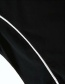 Fashion Black Cross Waist Embroidered Racer Vest