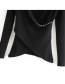 Fashion Black Pearl Cross Stitching V-neck Sweater
