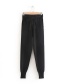 Fashion Black Bow-tie Stretch-knit Pants