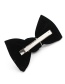 Fashion Black Hair Clip Velvet Bow Hair Accessory