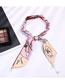 Fashion Zps24-2 Contrast Printed Letter Pearl Scarf