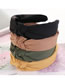 Fashion Army Green Cross-knotted Wide-edged Headband