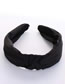 Fashion Black Cross-knotted Wide-edged Headband