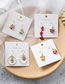 Fashion Golden Contrasting Lucky Cat Earrings