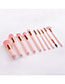 Fashion Pink Gold Single Double-headed Pink Eyebrow Brush