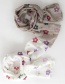 Fashion White Flower Print Baby Scarf