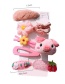 Fashion Pink Pig Series # 9 Piece Set Flower Piggy Cherry Hair Clip Set