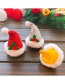 Fashion Red Christmas Hat-lace Edge Christmas Hat Lace Children Snowflake Hairpin