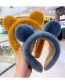 Fashion Blue Kitten Ears Plush Children's Hair Hoop