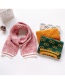 Fashion Off-white Blue Printed Contrast Children Scarf