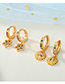 Fashion Color Diamond Star Earrings