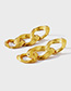 Fashion Golden Metal Chain Earrings