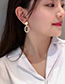 Fashion Golden Irregular Geometric Stud Earrings
