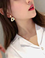 Fashion Golden Irregular Geometric Stud Earrings