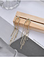 Fashion Golden Tassel Rhinestone Chain Earrings