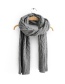 Fashion Light Brown Reversible Cashmere Scarf
