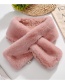 Fashion Pink Lamb Plush Scarf