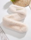 Fashion Creamy-white Bead-like Rabbit Fur Collar