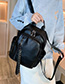 Fashion Black Studded Zip Backpack