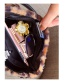 Fashion Khaki Plush Leopard Chain Shoulder Bag