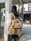 Fashion With Pendant Black Panel Backpack