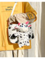 Fashion White Dotted Cow Doll Crossbody Shoulder Bag