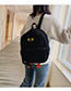 Fashion Black Plush Owl Backpack