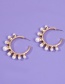 Fashion White Pearl C-shaped Earrings