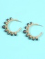 Fashion Black Pearl C-shaped Earrings