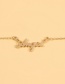 Fashion Golden Alloy Letter Hollow Necklace