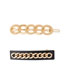 Fashion Golden Chain Cutout Geometric Hairpin